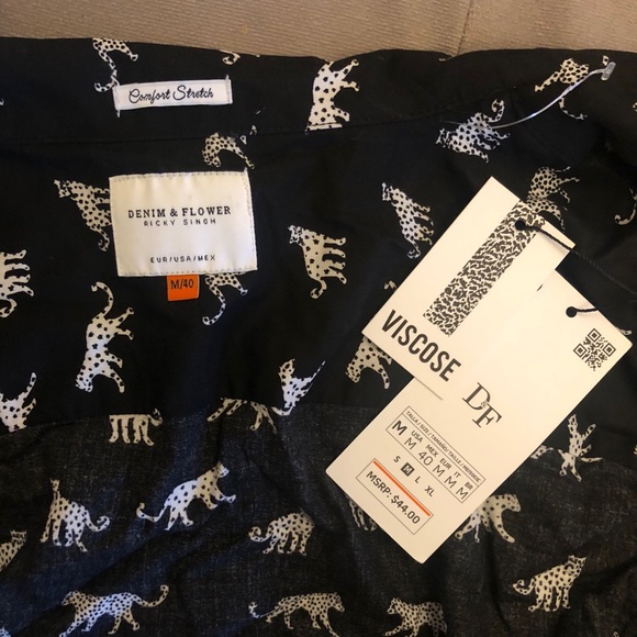 Big Cat Patterned Button-up - Picture 2 of 3